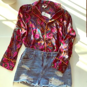 Anthropologie silk shirt